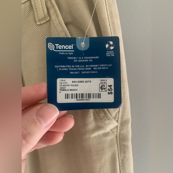 Womens Arizona Tan Pleated Loose Fit Wide Leg High Rise Skater New Trousers 9 - Picture 4 of 8